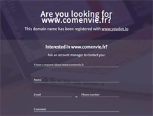 Tablet Screenshot of comenvie.fr